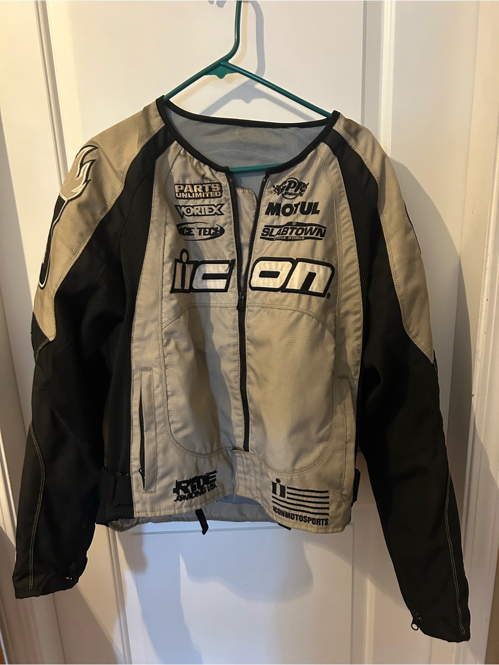 ICON Stage2 Merc Jacket in Gray and Black